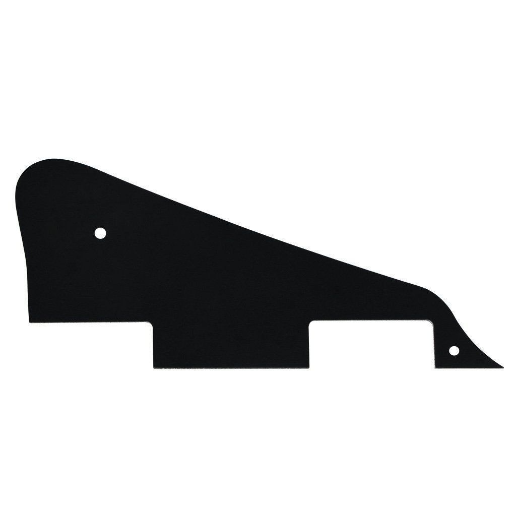 FLEOR 4Ply Black Pearl Pickguard Back Plate Screws Set & Switch Ring & Bracket Fit LP Style Guitar Pickguard Replacement