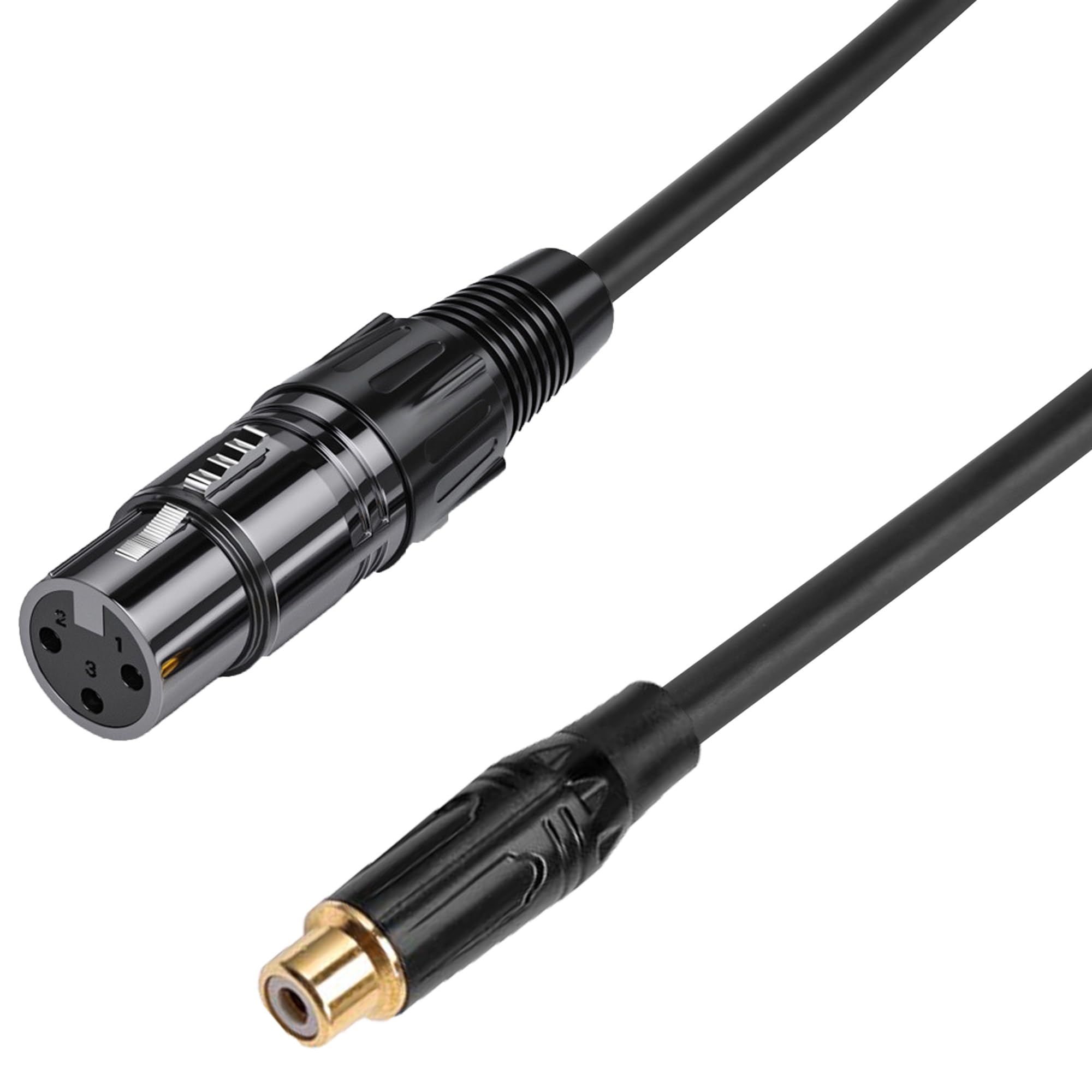 RedYutou XLR to RCA Adapter Cable XLR Female to RCA Female Audio Cable Connector (3FT)
