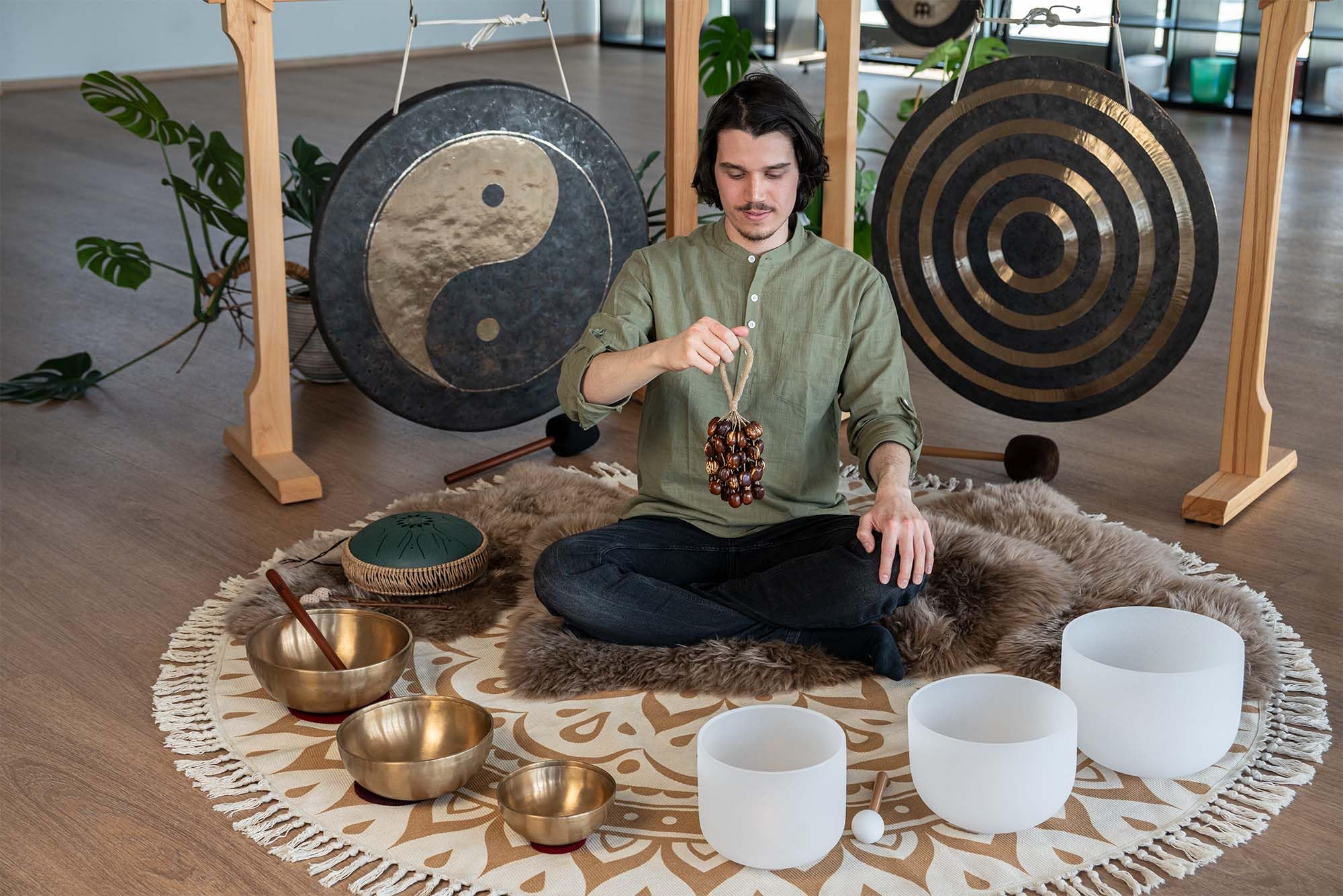 Meinl Sonic Energy Seed Shell Shaker Percussion Instrument — Nature Sounds for Meditation, ASMR, Sound Therapy, Yoga