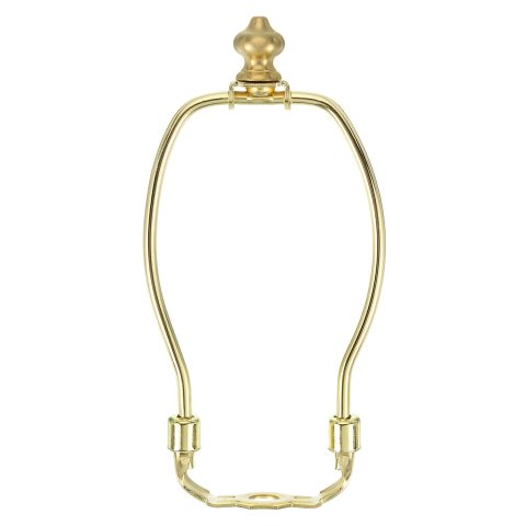 PATIKIL 6 Inch Lamp Harp Kit with 1 Inch Height Solid Brass Finial, 1Set