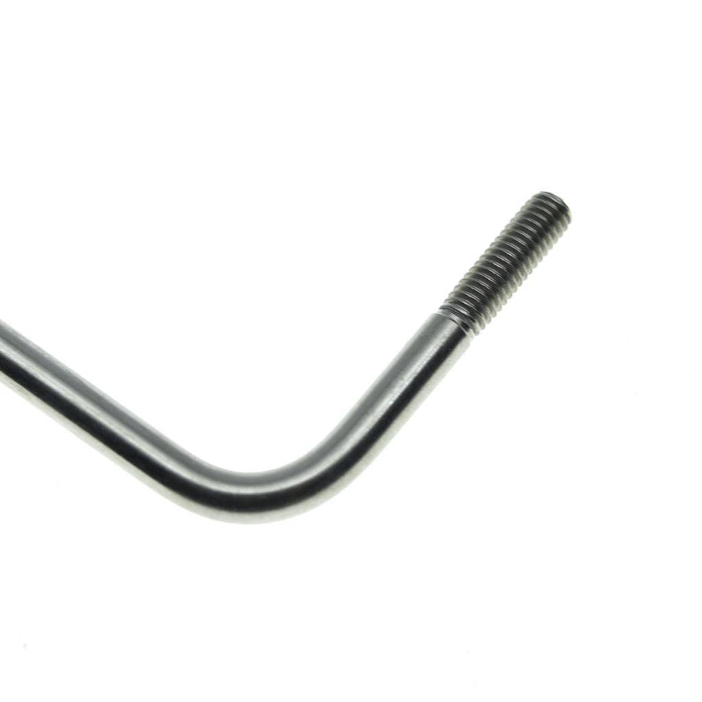 KAISH Stainless Steel USA Thread Tremolo Trem Arm Whammy Bar Fits American/Mexican Standard or Vintage Strat Nickel with 3 Tips