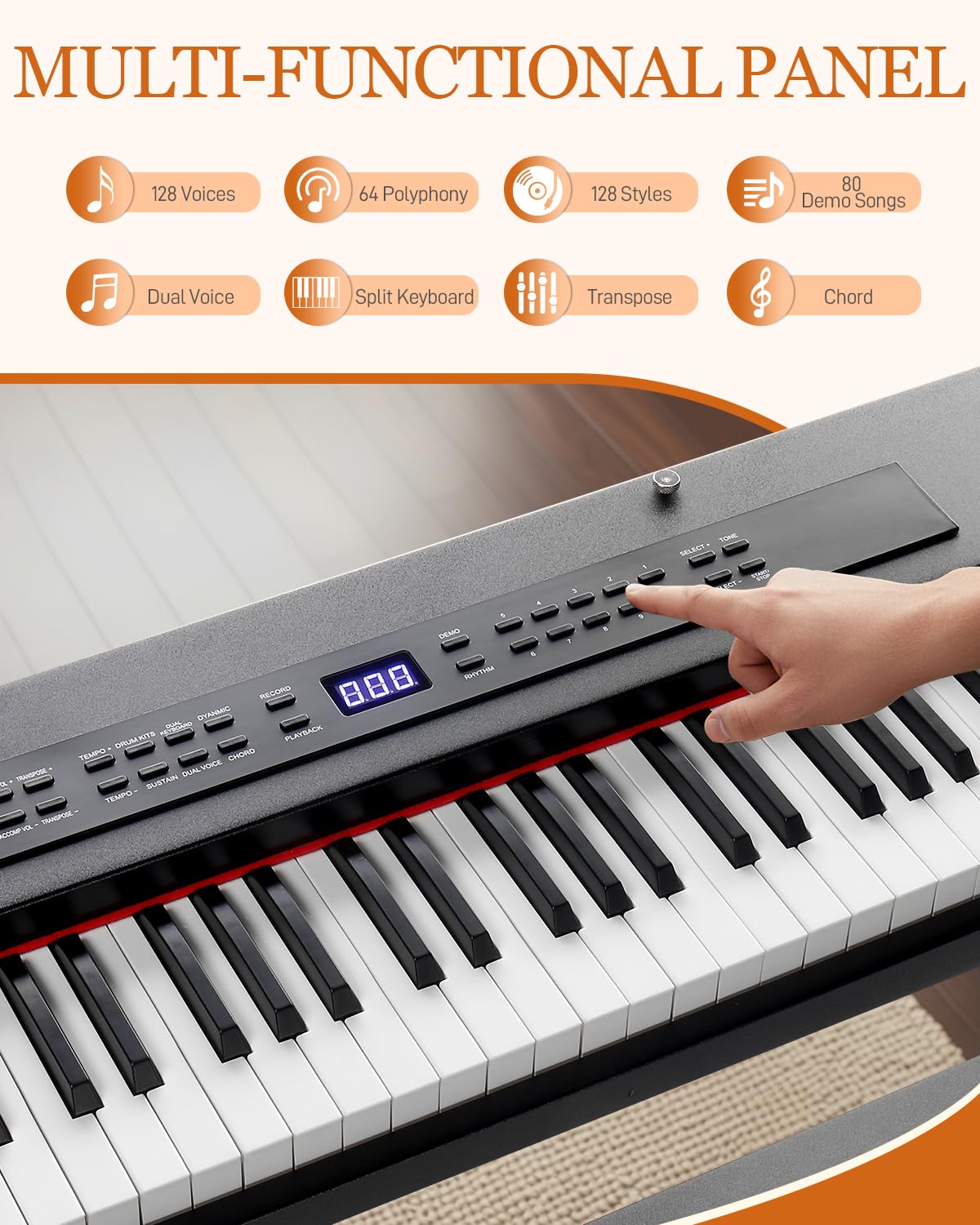 Ktaxon 88 Key Piano Keyboard Digital Piano Keyboard, Upright Piano