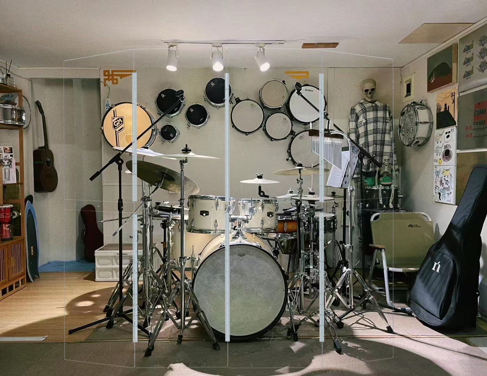 Portable Drum Shield Panels | 4-Panels 2ft x 5ft