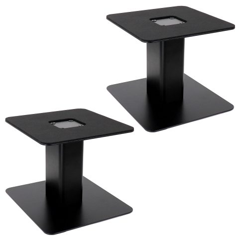 Tlingt Desktop Speaker Stands Pair, 7″x7″ Metal Tray, 6″ Tall