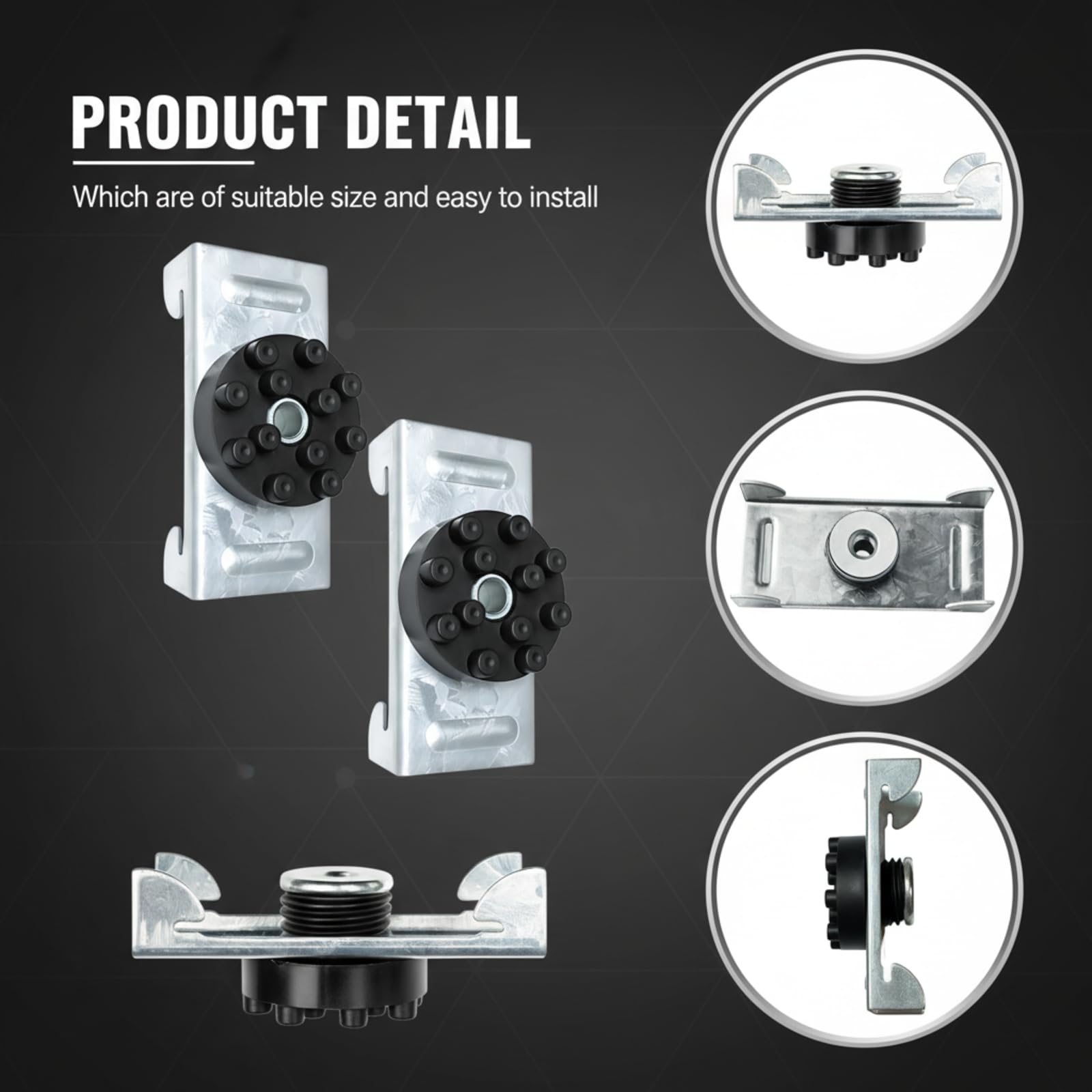Mindoub 100-Pack Soundproofing Clips, Sound Isolation Clips for Walls and Ceilings, Decoupling Resilient Channel Clips for 7/8″ Hat Channel, Noise Reduction for Recording Studio Home Office Apartment