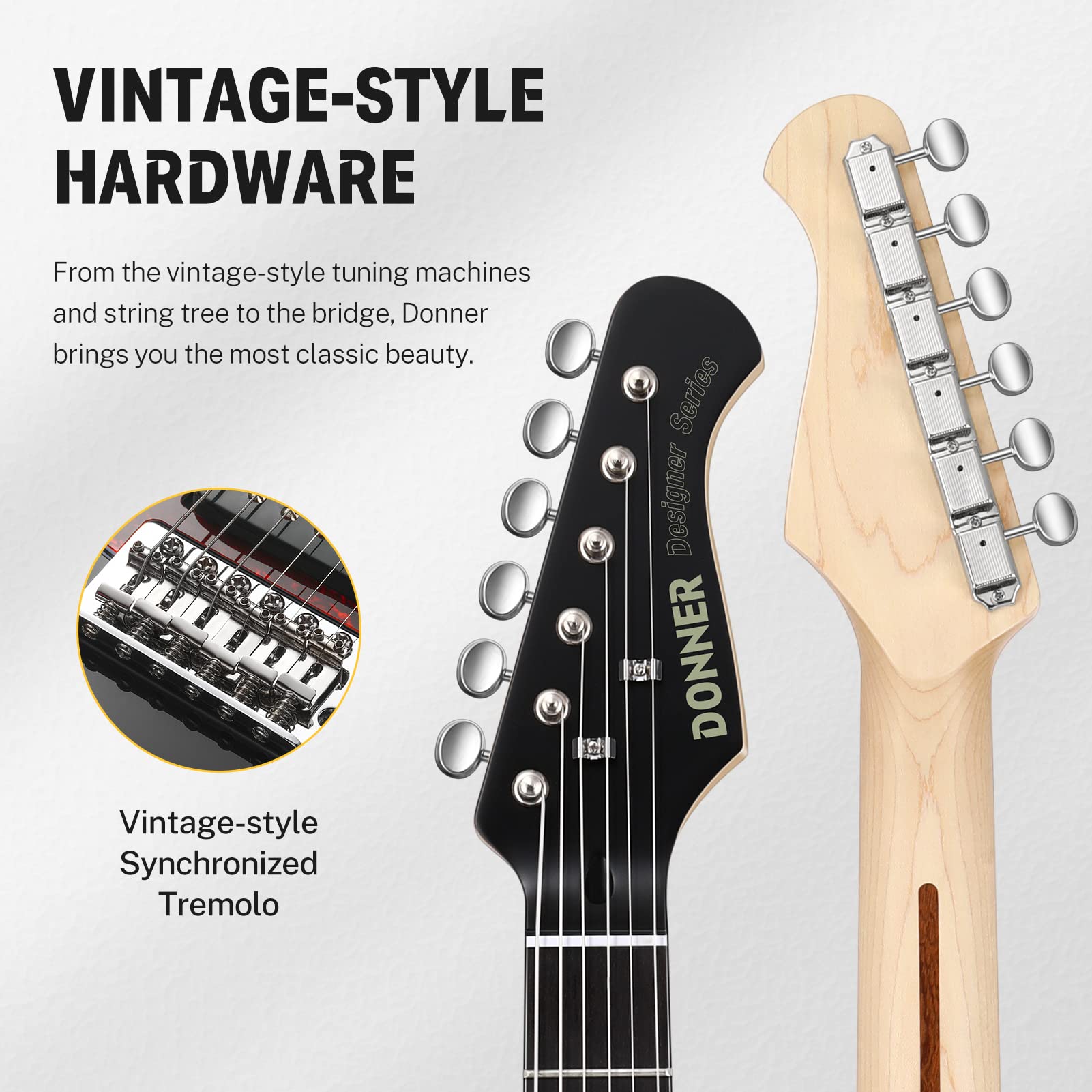 Donner DST‑200 Electric Guitar for Beginner‑Intermediates w/HSS Coil Split