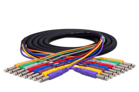 Hosa CPP-803 8-Channel 1/4-inch TS Male Snake – 9.9 Foot
