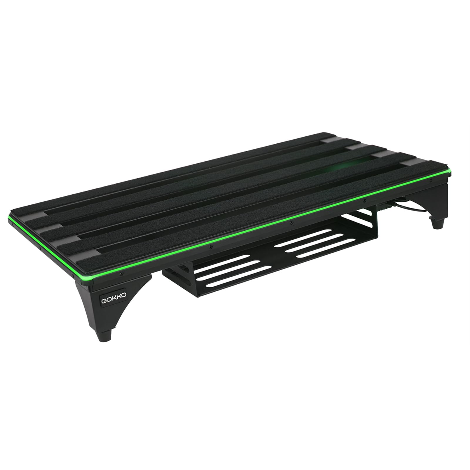 GOKKO Guitar Pedal Board with Dynamic Light Effects 22″ x 12.6″