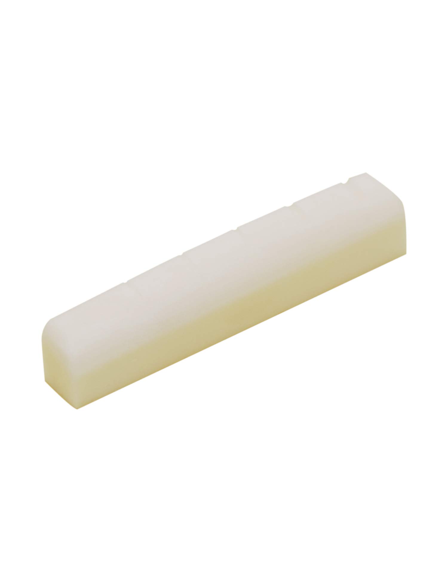 Metallor Bone Guitar Nut 6 String Pre-Slotted Top Nut 43mm x 9mm x 6mm White