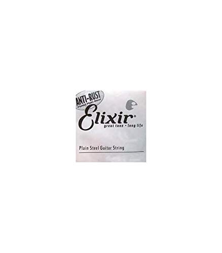 Elixir, Acoustic/Electric Guitar Strings, Anti-Rust Plain Steel, Single 12