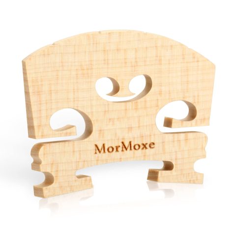 MorMoxe Violin Bridge 4/4 Full Size – Hand-Carved Maple, Direct Fit, Fully Adjusted String Slots and Feet