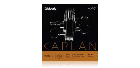 D’Addario KA310 4/4L Kaplan Amo Violin Strings – Full Set – – Violin Strings – 4/4 Scale, Light Tension