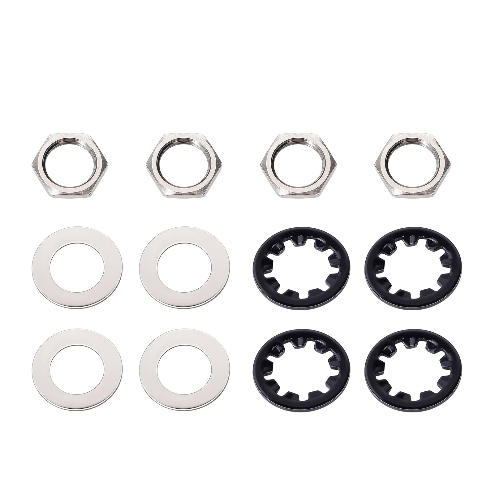 Banworks Imperial Thread 3/8 inch Guitar Potentiometers Nuts & Lock Washers