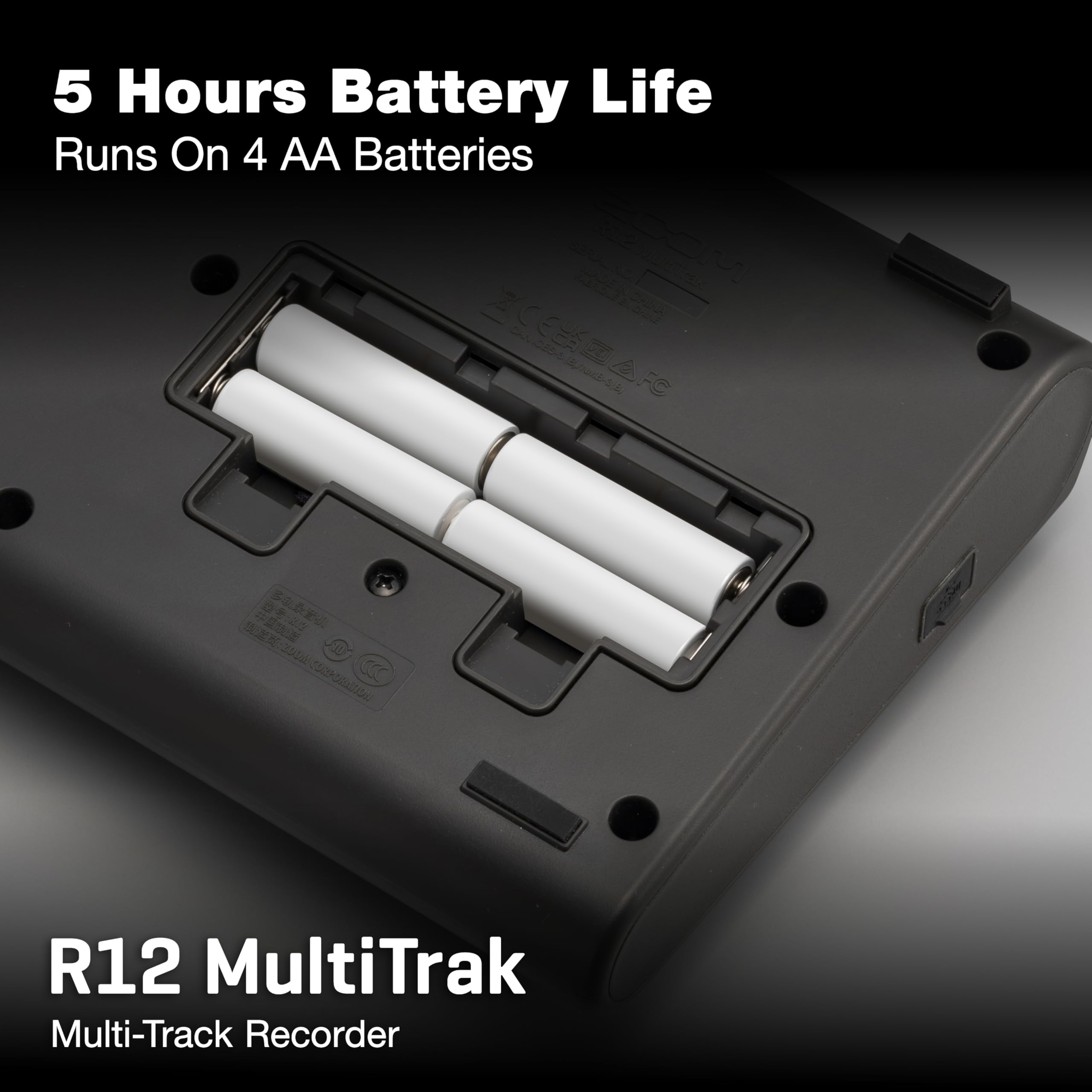 Zoom R12 Portable Recorder for Musicians with 8 Tracks, FX & Drum Loops