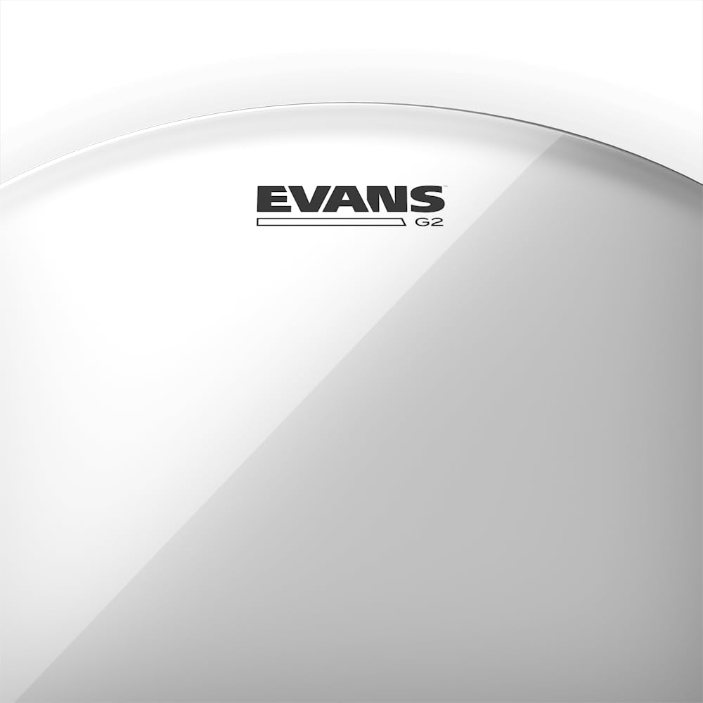 Evans Drum Heads – G2 Clear Tom Drumhead, 12 Inch