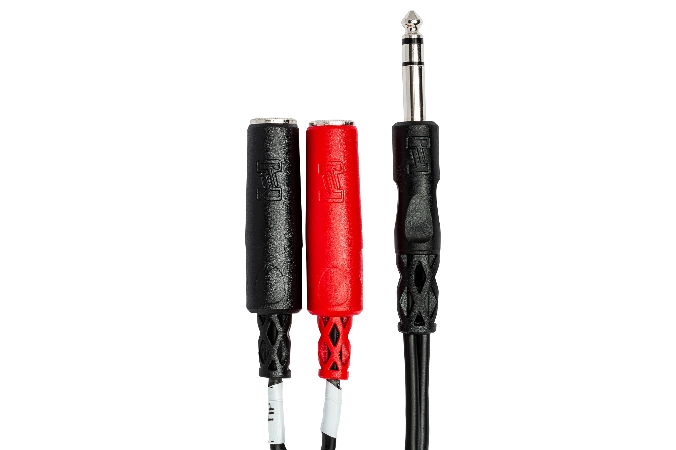 Hosa YPP-117 1/4 Inch TRS to Dual 1/4 Inch TSF Stereo Breakout Cable, 6 Inches