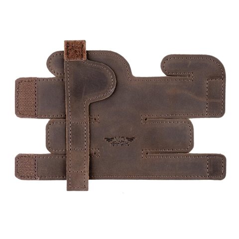 Trumpet Valve Guard XL Genuine Leather Protection Trumpet Valve Cover Valve Wrap (Brown)
