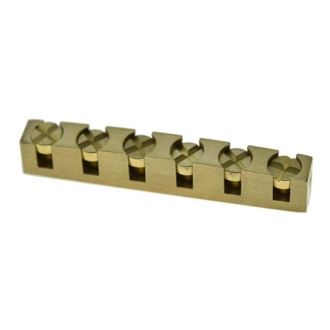 KAISH 43mm Height Adjustable Brass Guitar Nut Metal Nut for Les Paul or LP SG Electric Guitar