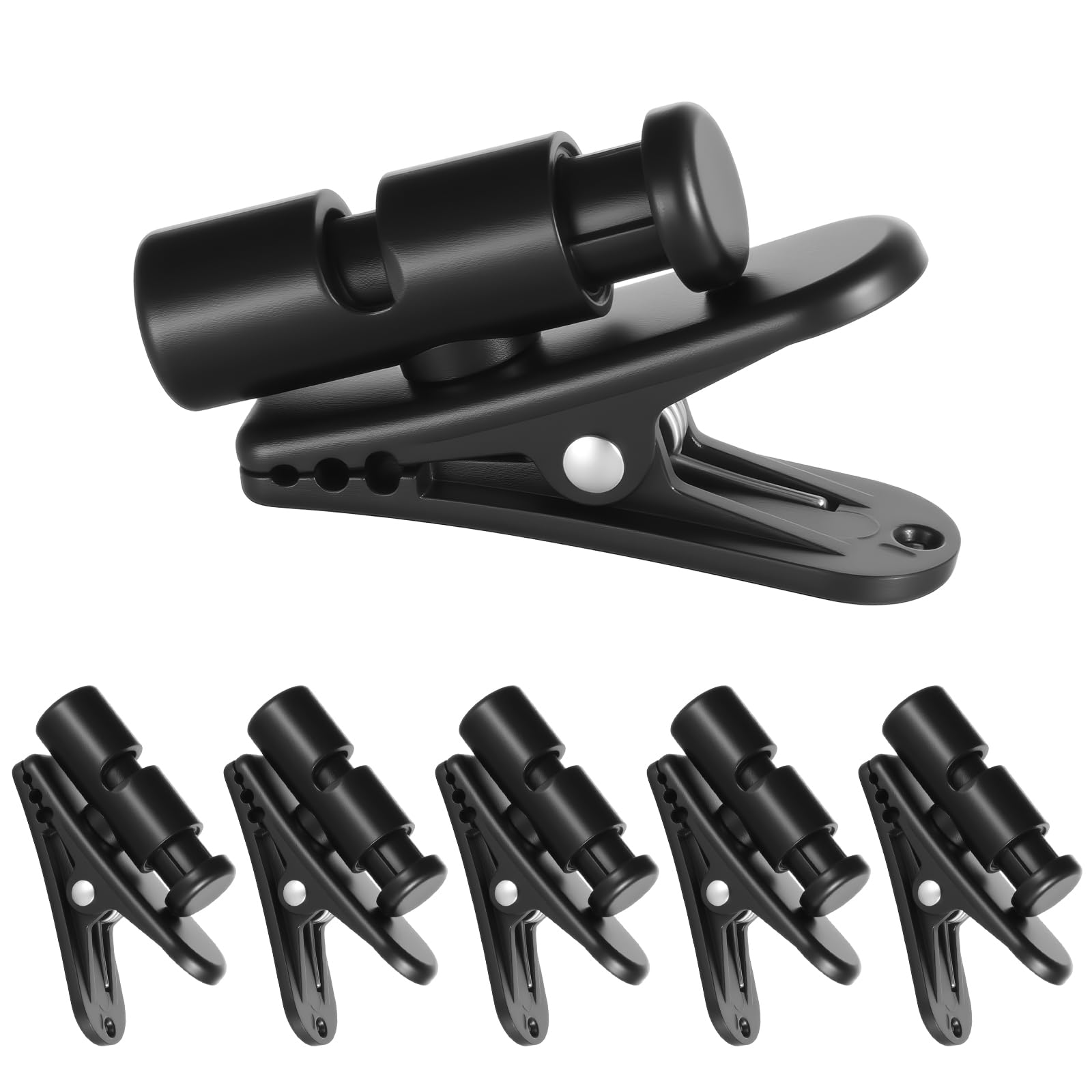 6 PCS Headphone Clips, Black Headset Wire Clip for 2-4mm Cables