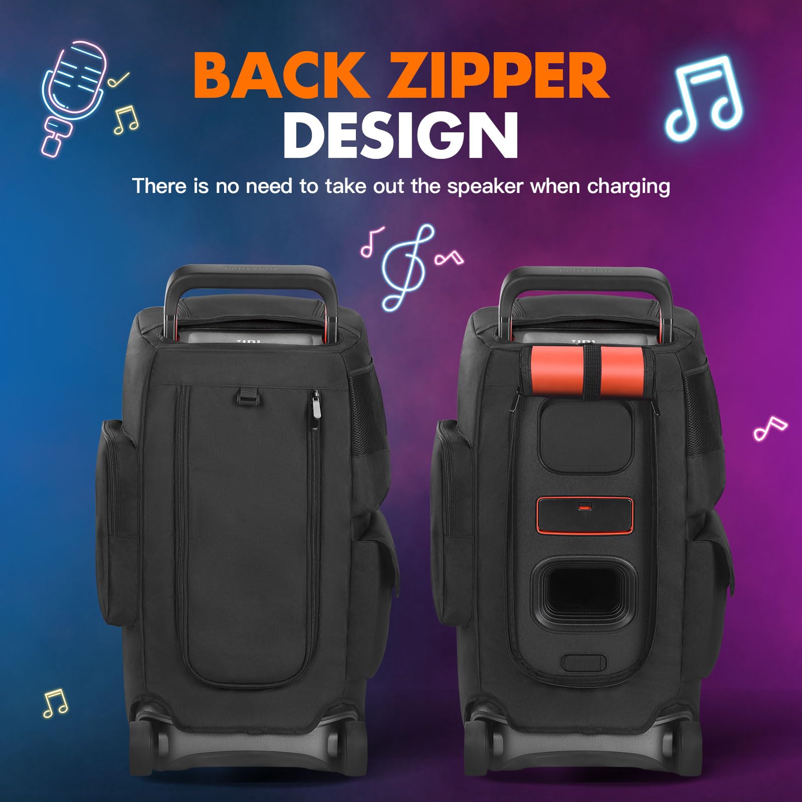 TATAVR Cover for JBL PartyBox 520, Waterproof Dustproof Speaker Travel Bag