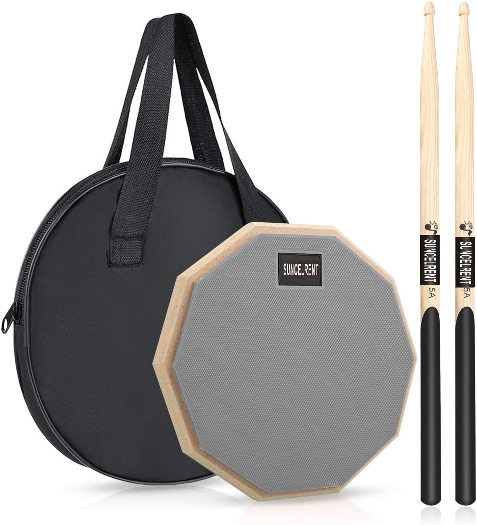 SUNCELRENT Silent Drum Pad, 8 or 12 Inch