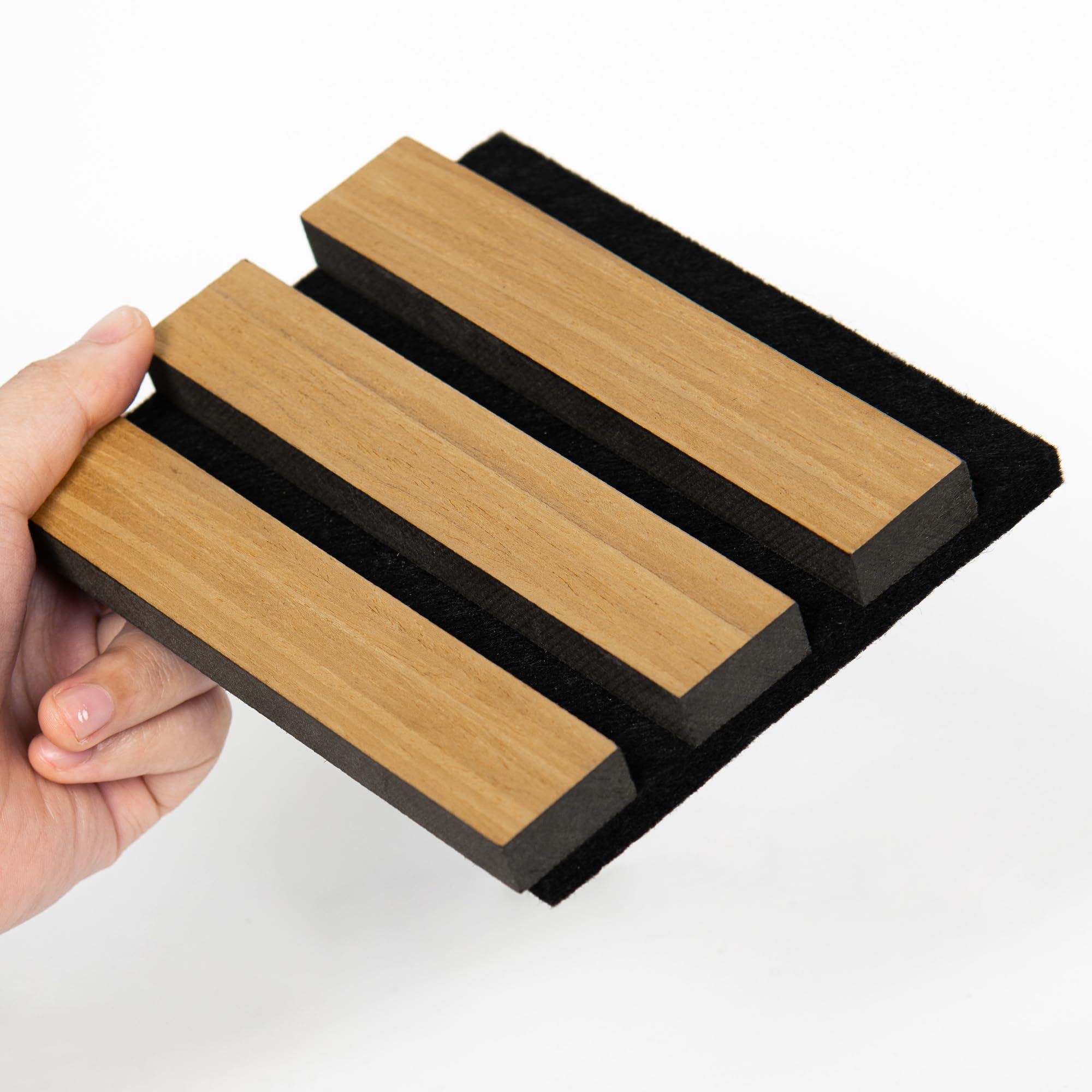 Sample Wood Salt Acoustic Wall Panels, Rustic Oak, Sample Pack
