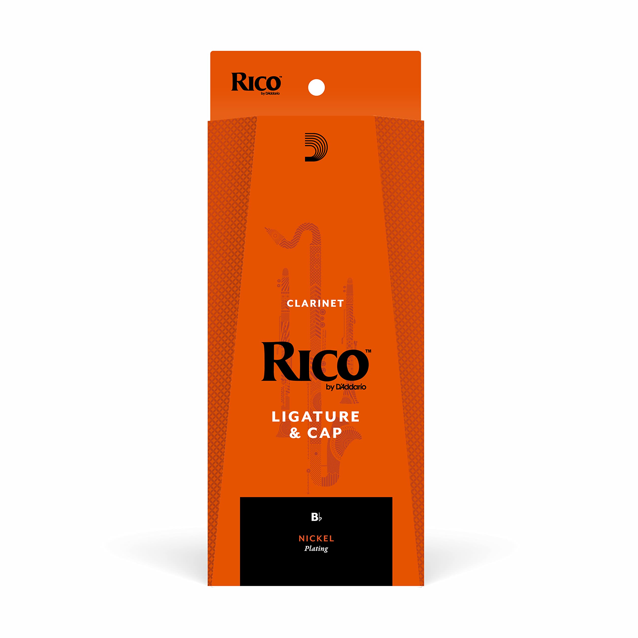 D’Addario Rico Ligature & Cap, Bb Clarinet, Nickel Plated