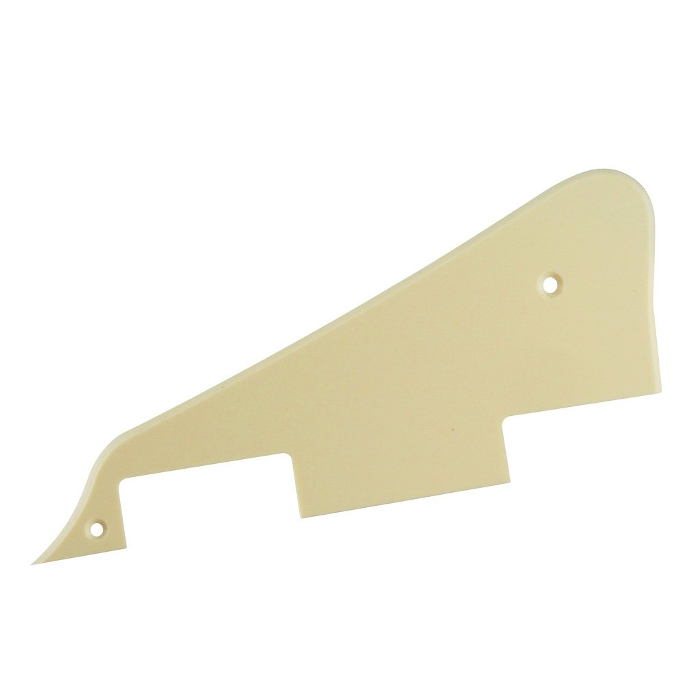 FLEOR 1Ply Cream Pickguard Back Plate Screws Set & Toggle Switch Plate(Cream) & Bracket Fit LP Style Guitar Pickguard Replacement