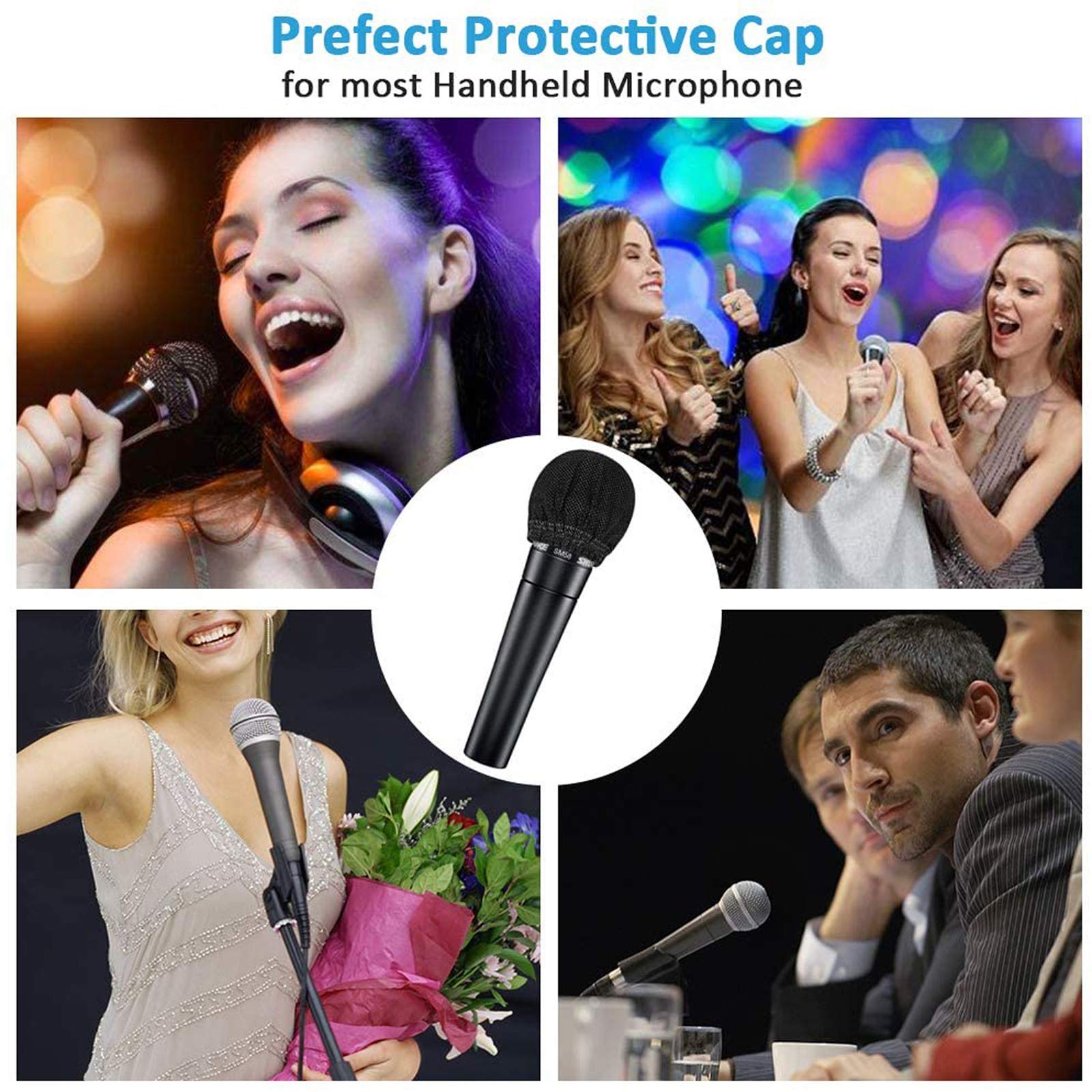 Disposable Microphone Hygiene Covers,200 PCS (100 Pack)