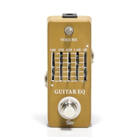 ISET Analog Guitar Equalizer Pedal – EQ Pedal For Electric and Acoustic Guitar With True Bypass