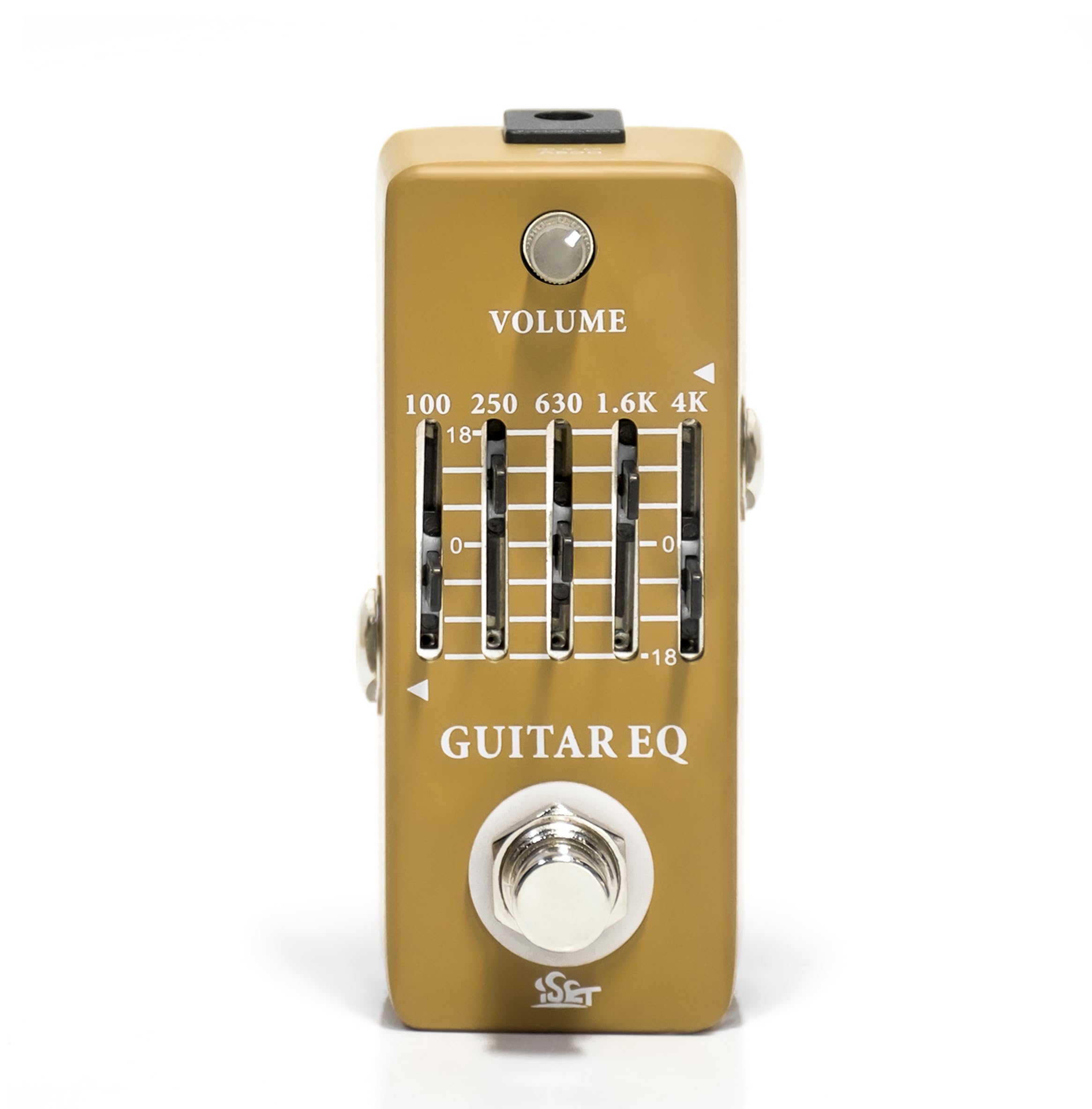 ISET Analog Guitar Equalizer Pedal – EQ Pedal For Electric and Acoustic Guitar With True Bypass