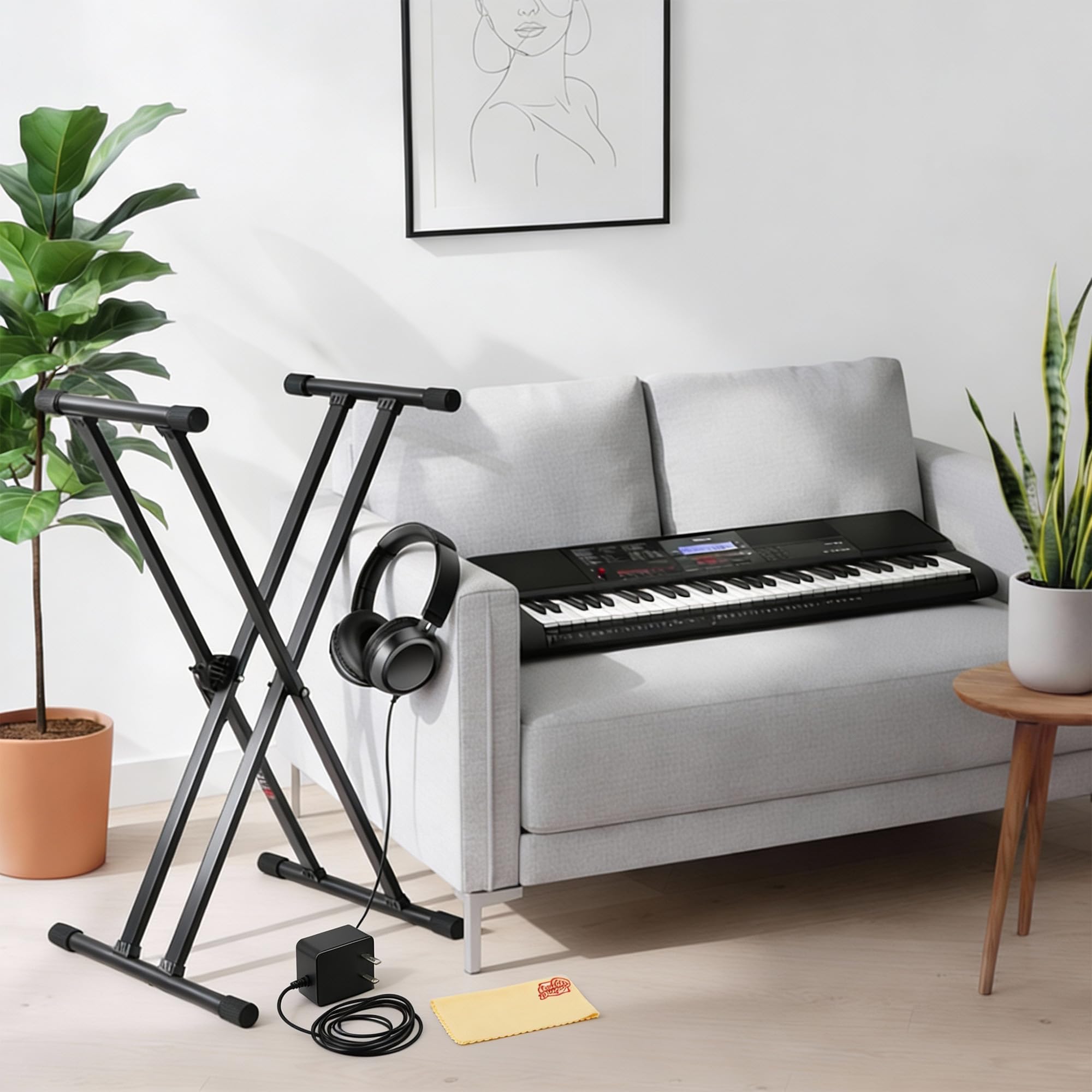 Casio CAS CTX700 PPK CT-X700 PPK Premium Keyboard Pack with Power Supply, Stand, and Headphones Exclusive Bundle