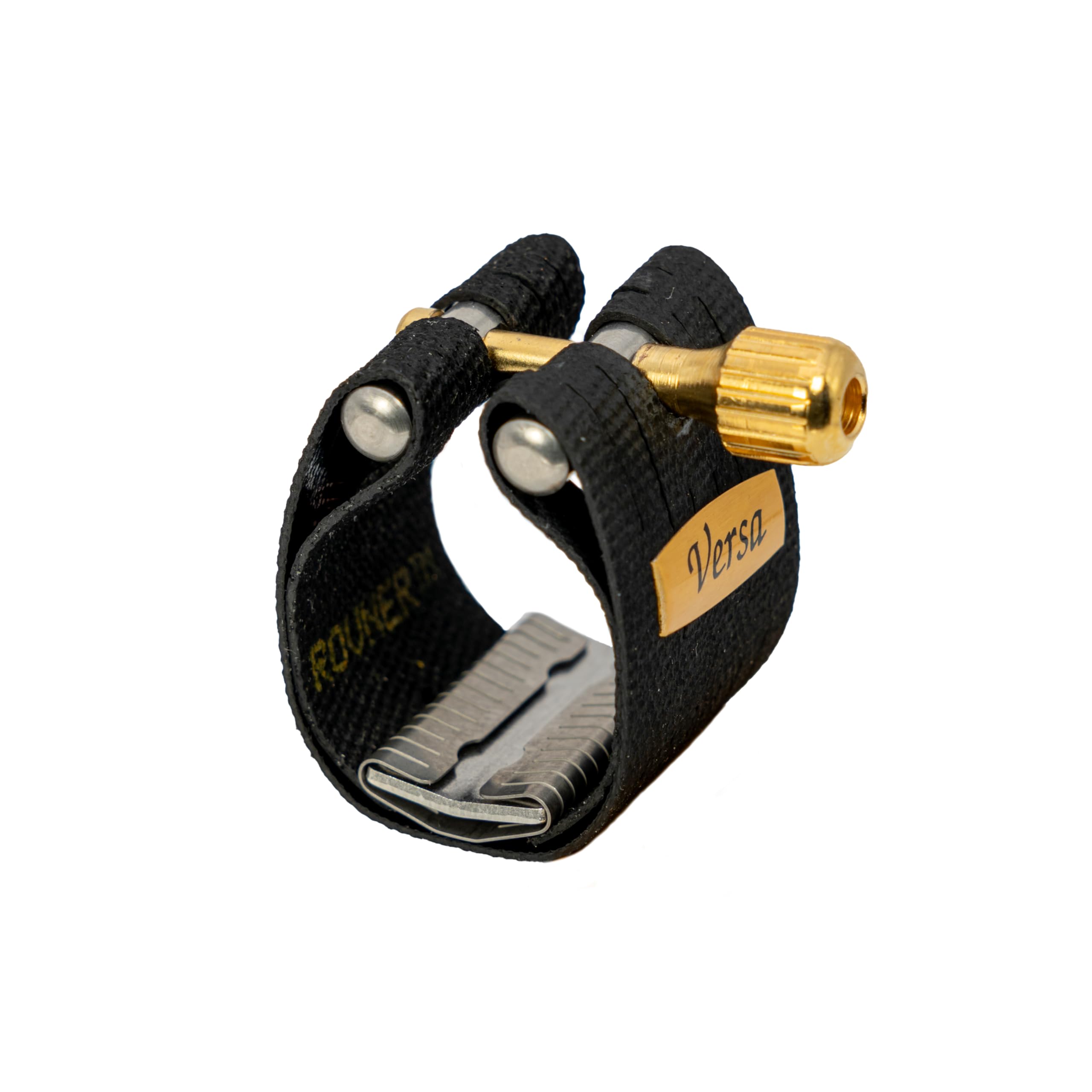 Rovner Ligature & Plastic Cap for Soprano Saxophone – Versa Ligature for Hard Rubber Mouthpiece (V-1RVS)