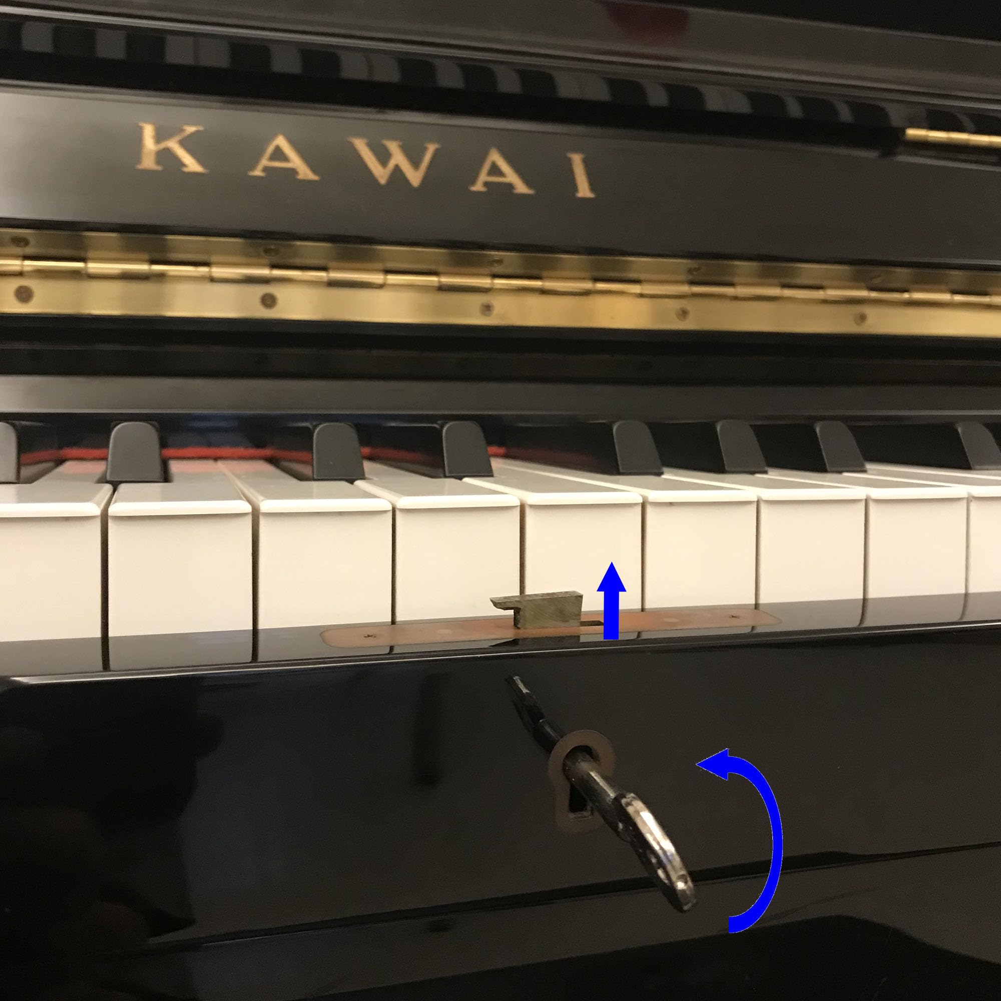 NeoPRO Piano Lock Key Generic fit for YAMAHA KAWAI Upright(Vertical) Grand(Baby) Piano (KAWAI Grand Piano)