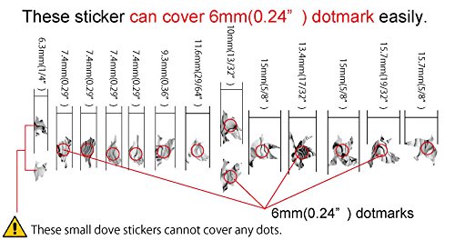 Inlay Sticker Fingerboard Position Marker for Guitar & Bass Doves Abalone Mix