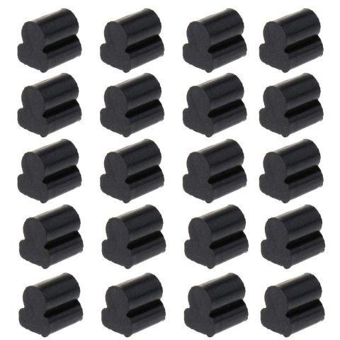 Jiayouy Dia 4mm Valve Rotor Rubber Buffering Stop for French Horn Euphonium Tuba Trombone Black 20pcs