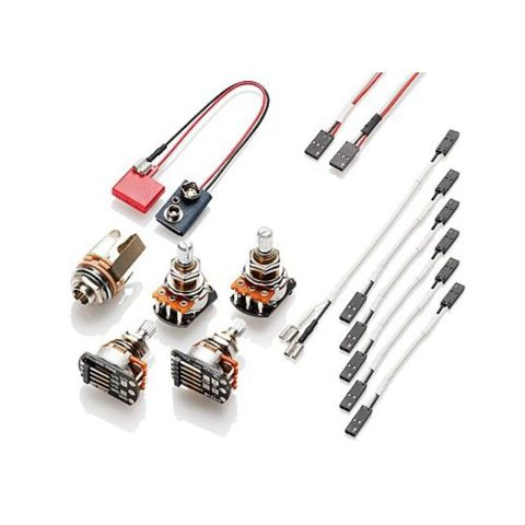 EMG Solderless Wiring Kit for 1-2 Active Pickups – Short Shaft (Strat) 10mm