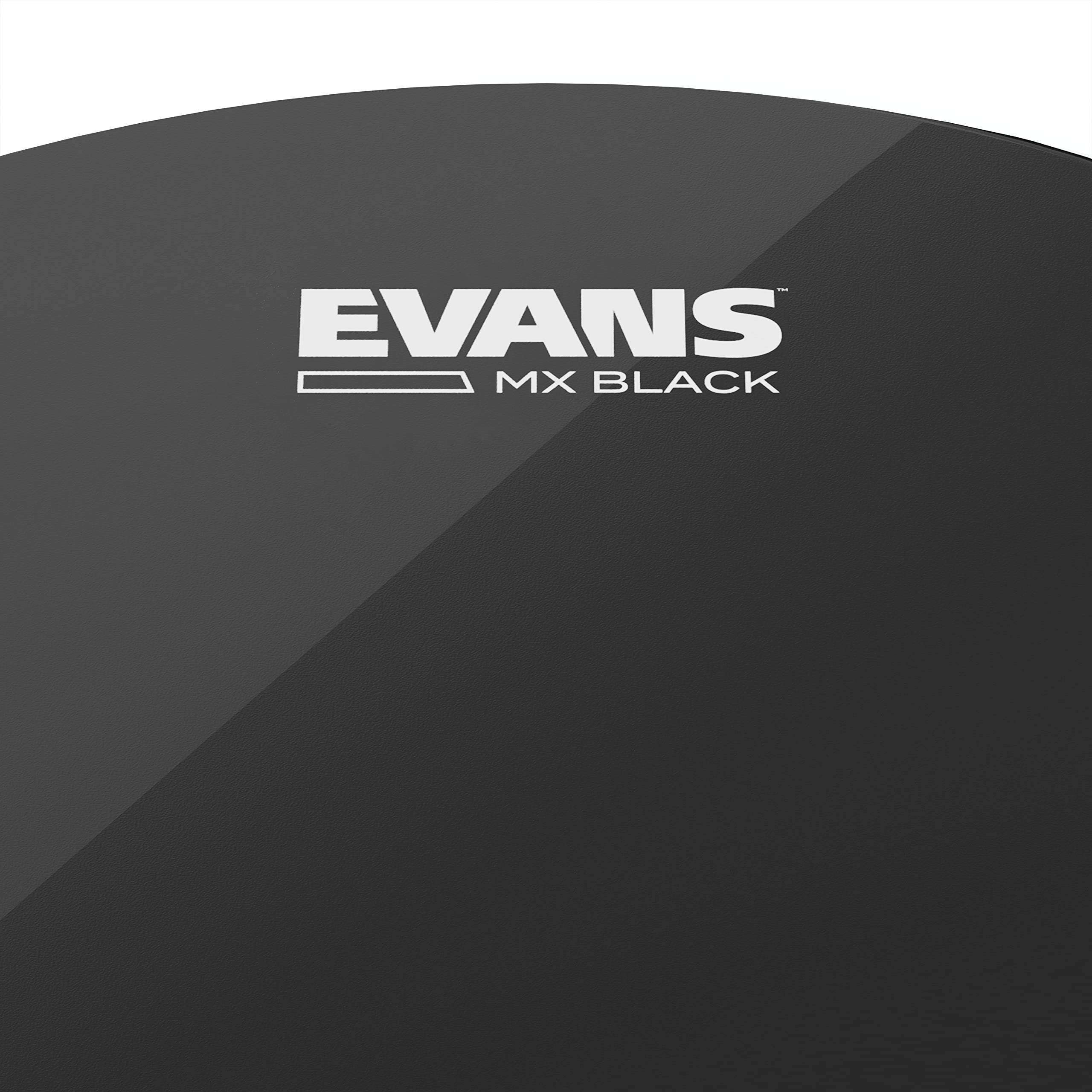 Evans MX Black Marching Tenor Drumhead, 13 Inch