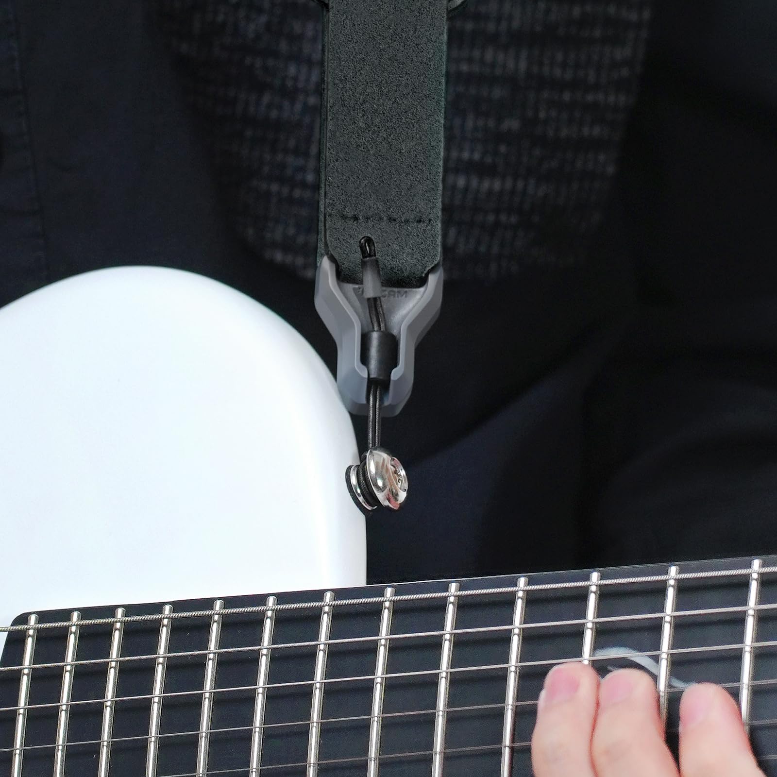 enya MS1 Magnetic Quick-Release Strap for Guitar, Bass and Ukulele, Black
