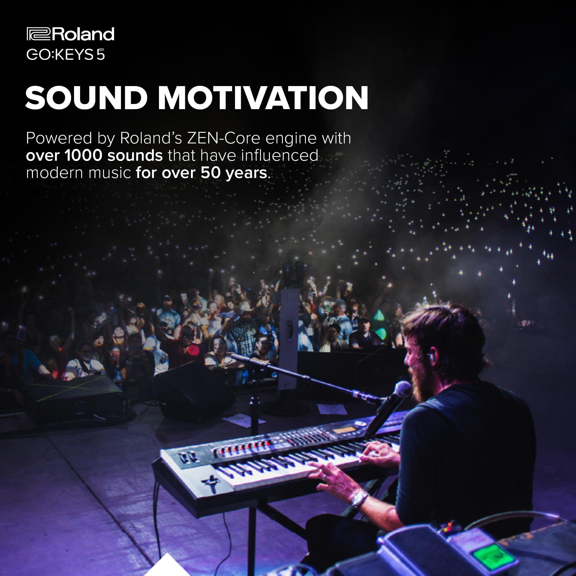 Roland GOKEYS5-GT GO:KEYS 5 Music Creation Keyboard, 61-Note, Graphite