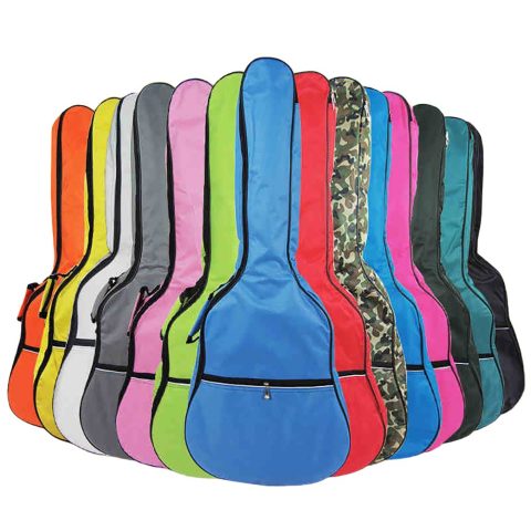 HOT SEAL 5MM Sponge Waterproof Durable Colorful Conventional Guitar Case Bag with Storage (For 40/41 Inch, Green)