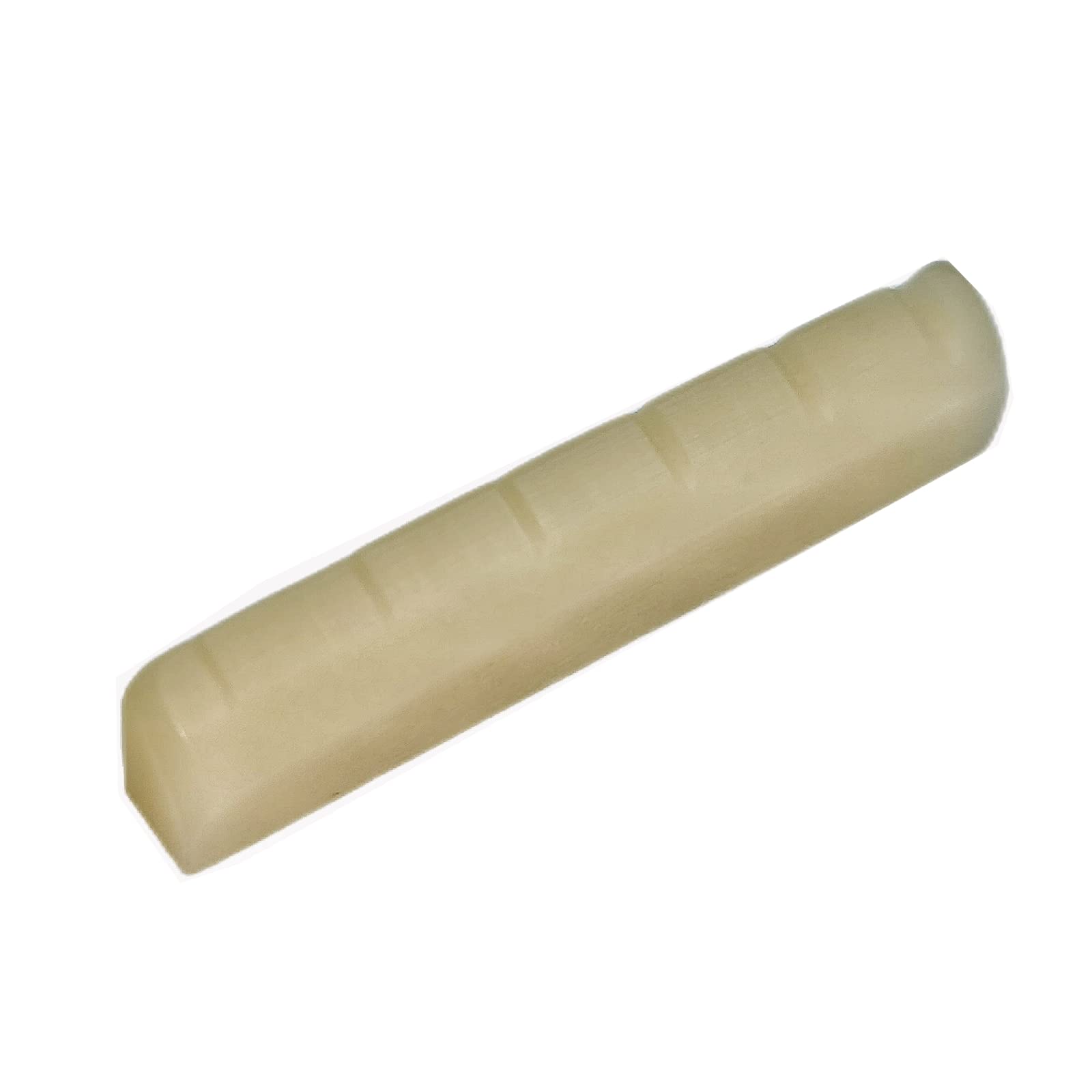 Miwayer 2 Pack 6 String YMH Acoustic Guitar Unbleached Bone Nut, Guitar Bridge Nuts, Cut from Whole Bones, 43x5x9mm