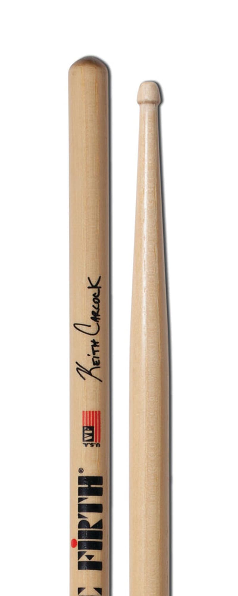 Vic Firth Signature Series Keith Carlock Drumsticks – 3‑Pack Bundle with Austin Bazaar Polishing Cloth