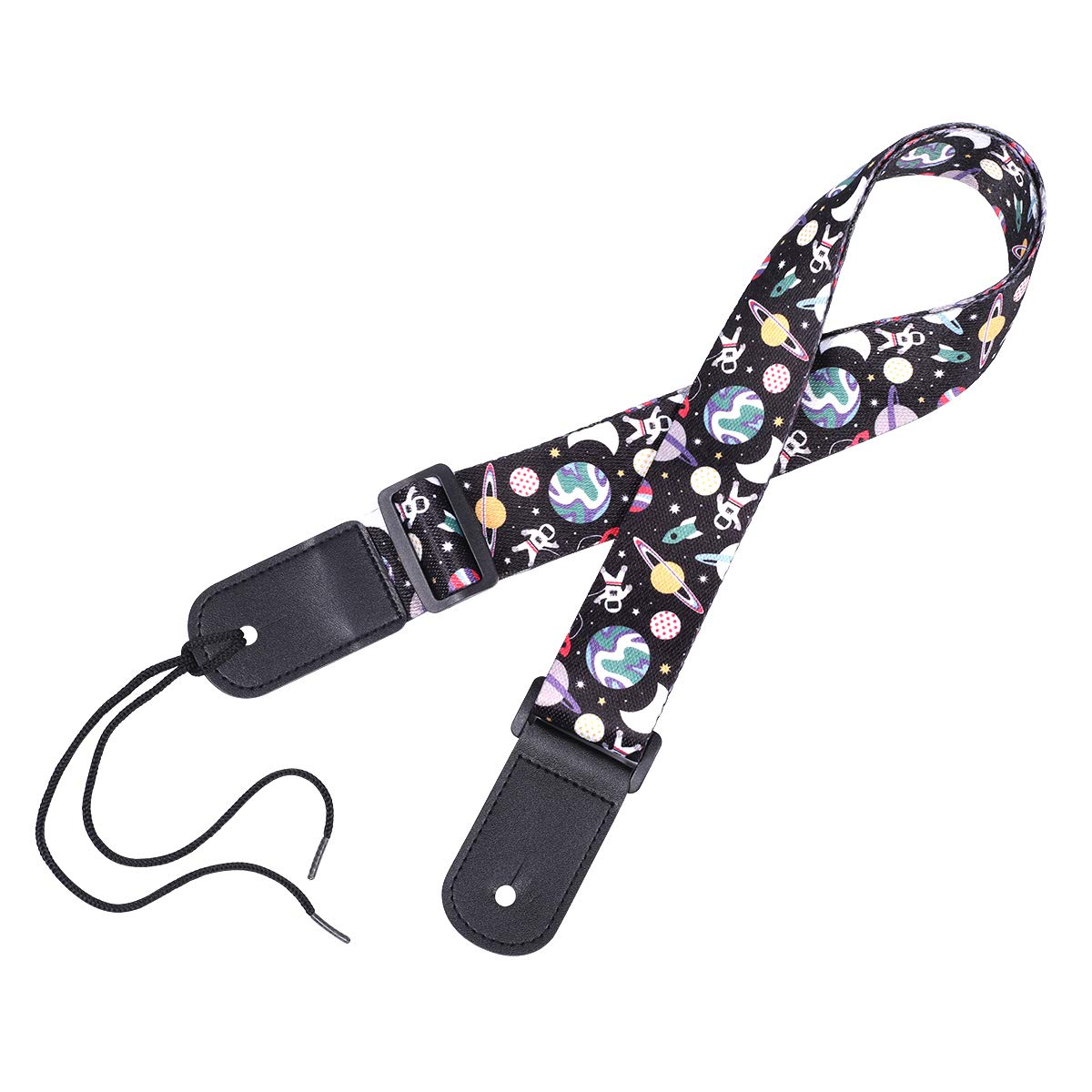 Q QINGGE Ukulele Strap Well made strap for Ukulele and kids’ guitars (black)