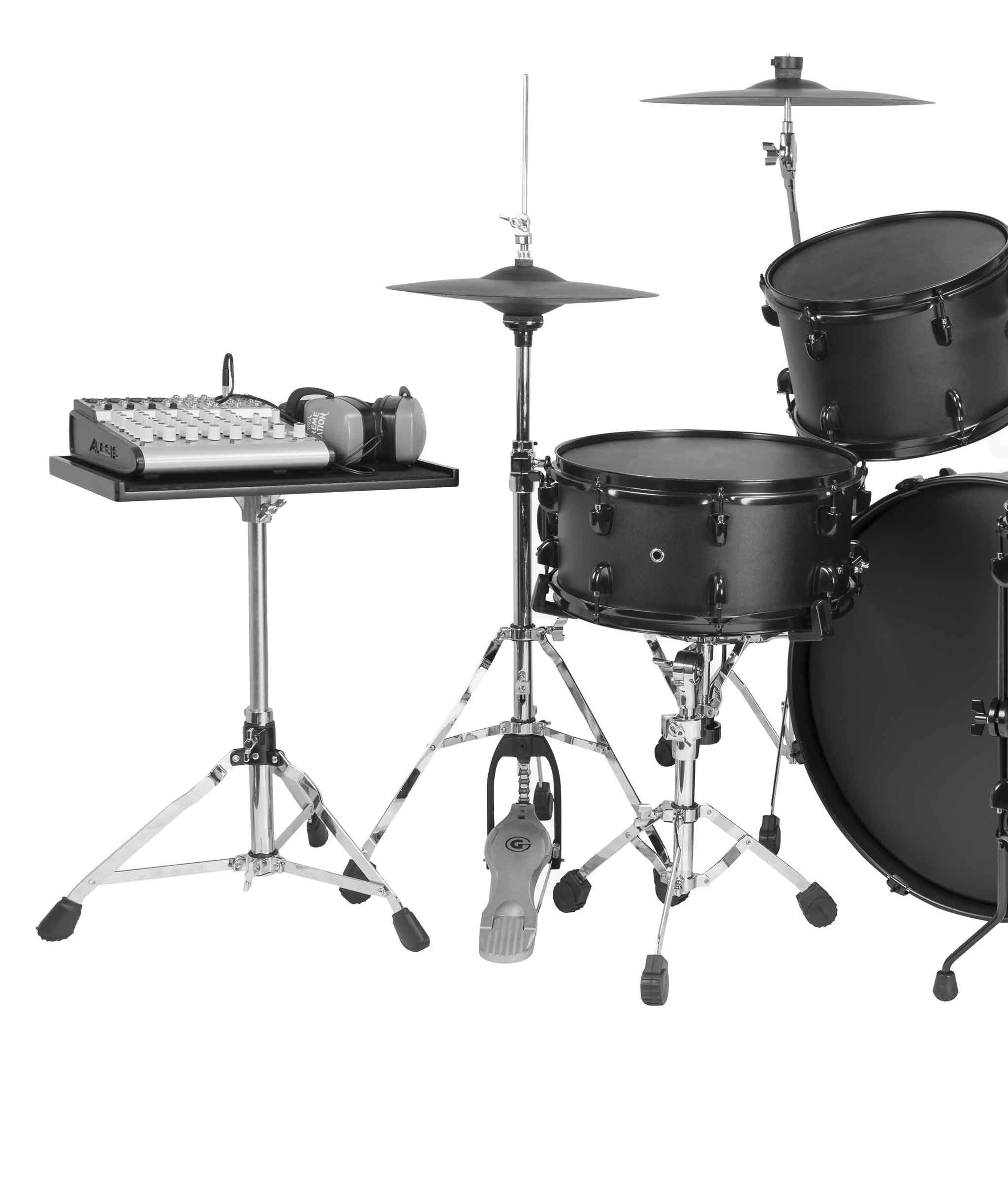 16″ x 10″ Wood Percussion Table with Stand & Felt-Lined Surface (G-SES)