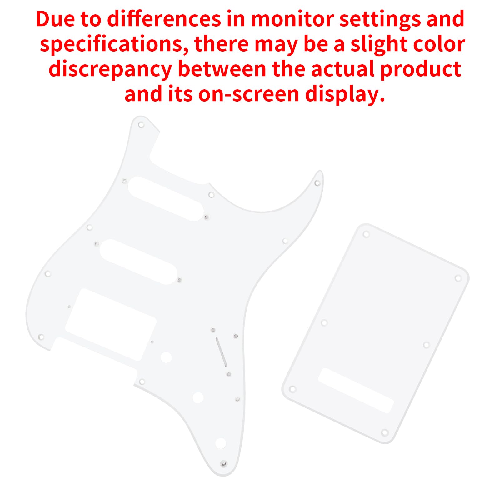 Banworks 1-Ply Electric Guitar HSS Pickguard & Backplate Tremolo Cover Set