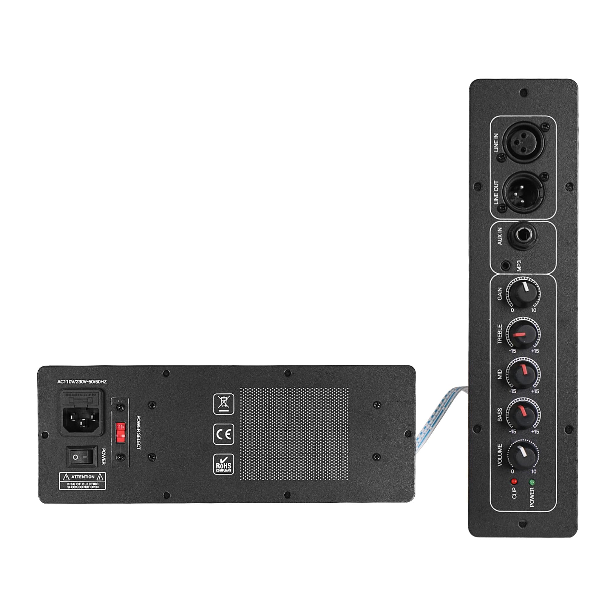 Sound Town Powered DJ PA Stage Monitor Speaker 10” 300W with Compression Driver for Live Sound, Bar, Church (METIS-10MPW)