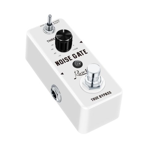 Rowin LEF-319 Noise Gate Pedal – Dual Mode (Hard/Soft) Noise Reduction, Metal Shell, True Bypass, Compact Design (DC 9V Powered, Adapter not Included)
