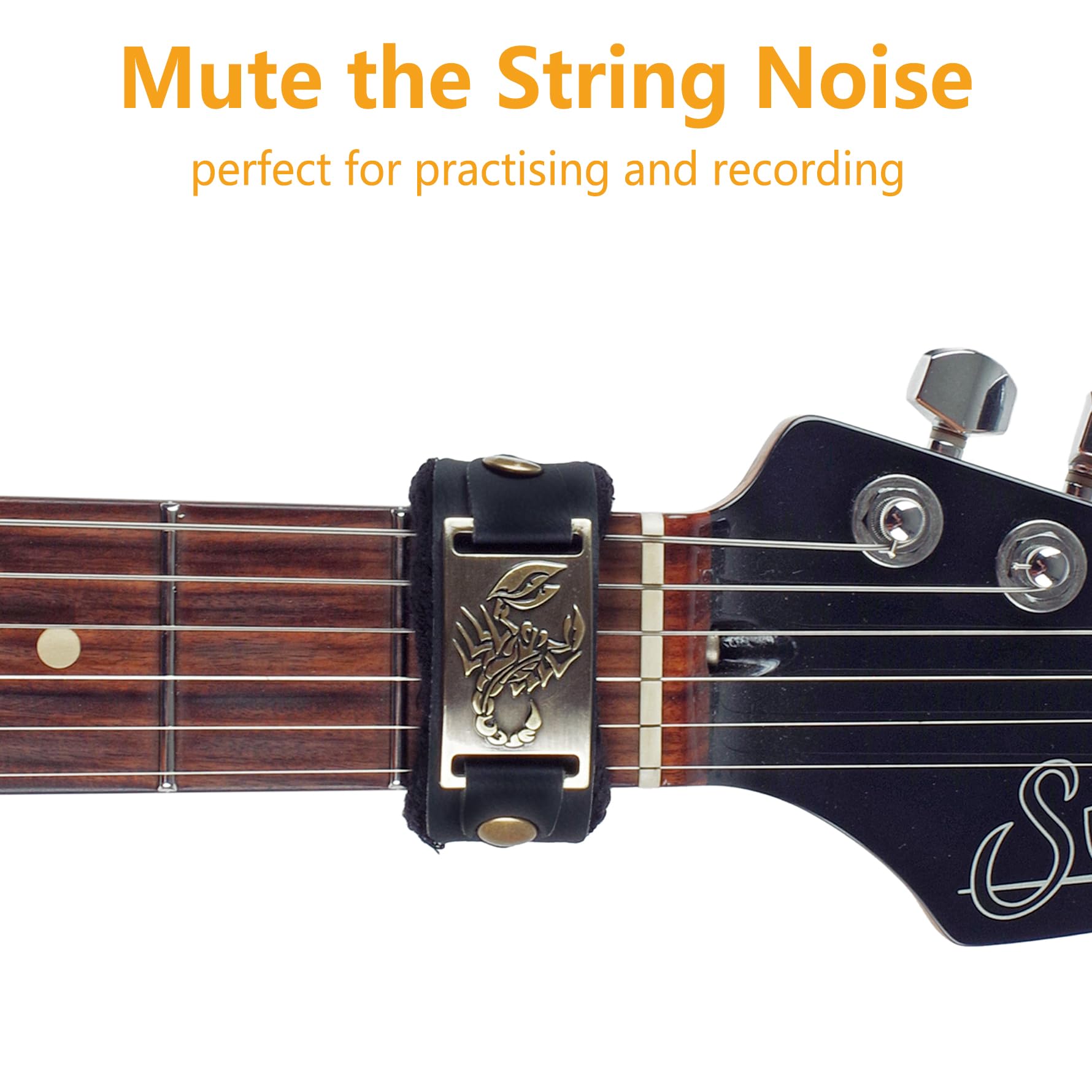 Rockhouse Electric & Bass Guitar Fret Mute Wrap String Dampener, Scorpion