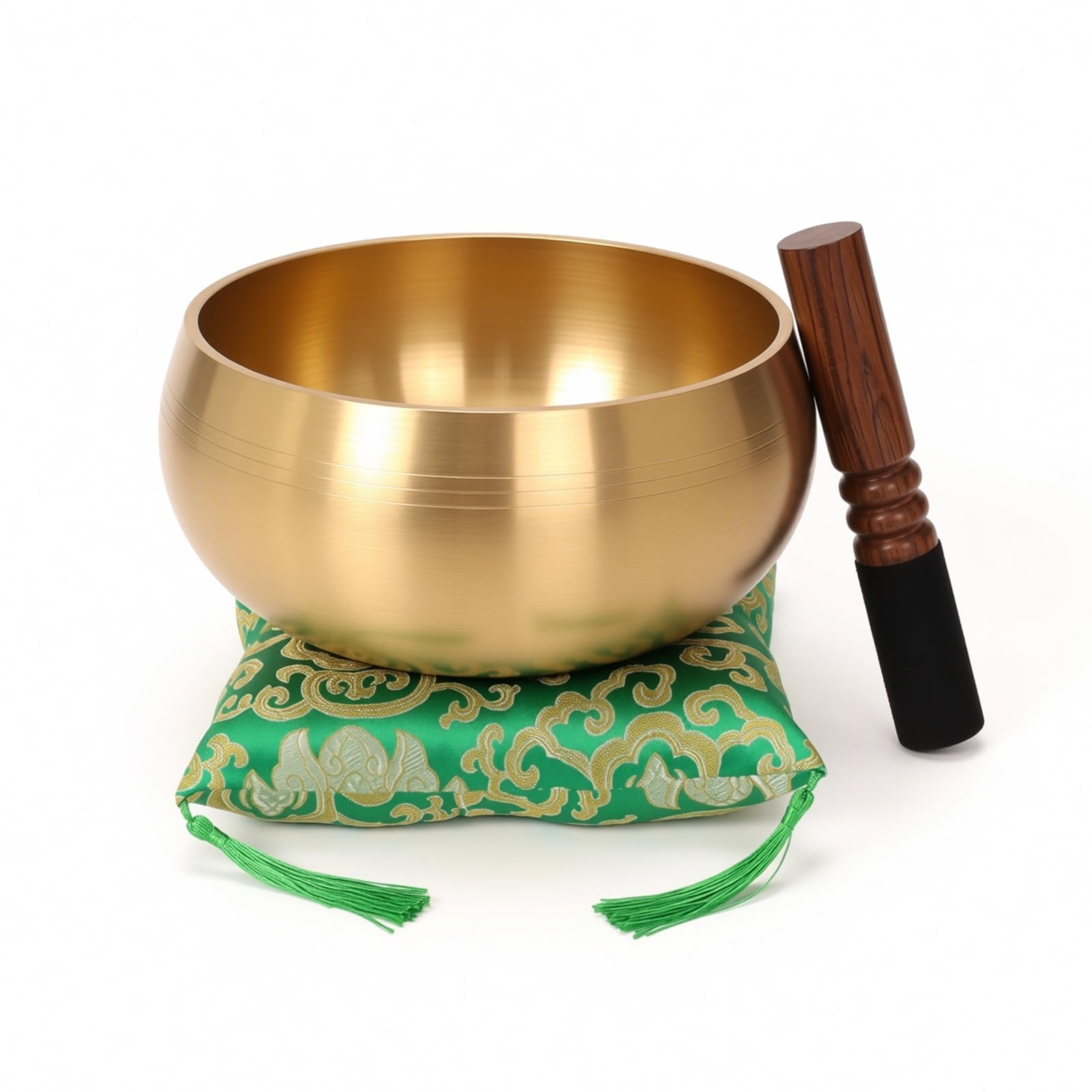 Lemofuta 8-Inch Tibetan Singing Bowl, Hand-Hammered Bronze Meditation Bowl
